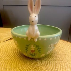 Ceramic Easter Bunny Bowl